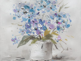 Ručne maľovaný obraz kytice kvetov