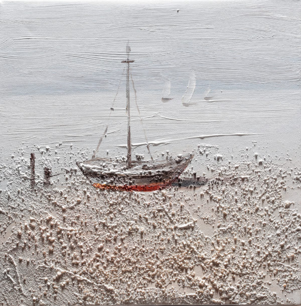Ručne maľovaný obraz lode