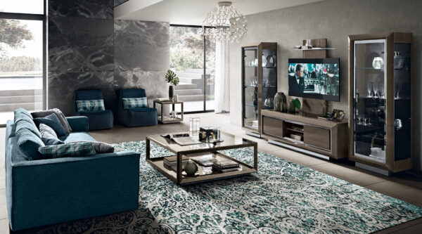 Moderný dizajnový nábytok do obývačky ELITE v prevedení SILVER BIRCH
