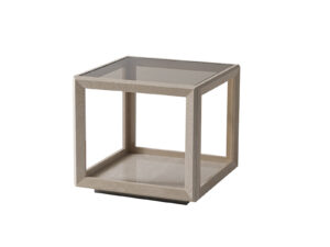 Dizajnový stolík so sklom