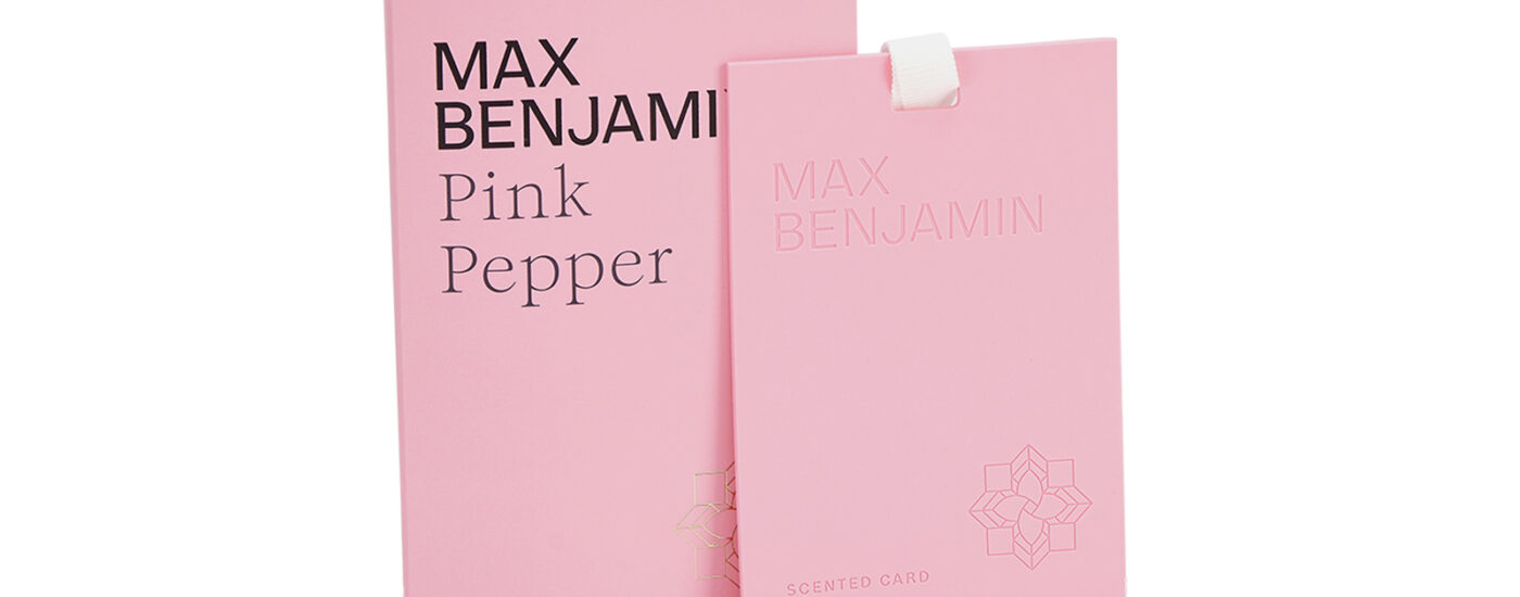 MAX BENJAMIN vonná karta PINK PEPPER