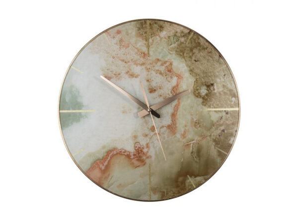 Dizajnové hodiny s mramorovým dekórom