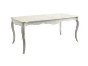 Jedálenský stôl s rozťahovaním biely