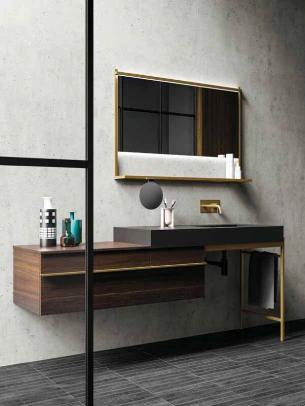 Minimalistická kolekcia kúpeľňového nábytku SIDERO