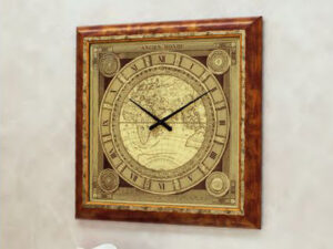 Sklenené dizajnové hodiny TONIN CASA art. 7909 s rámom