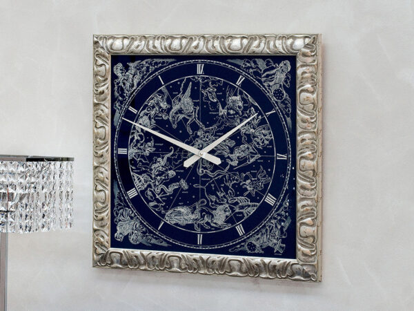 Sklenené dizajnové hodiny TONIN CASA art. 7925 s rámom
