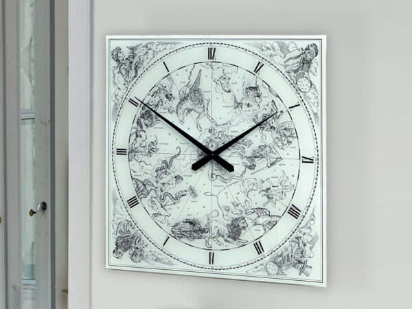 Sklenené dizajnové hodiny TONIN CASA art. 7938