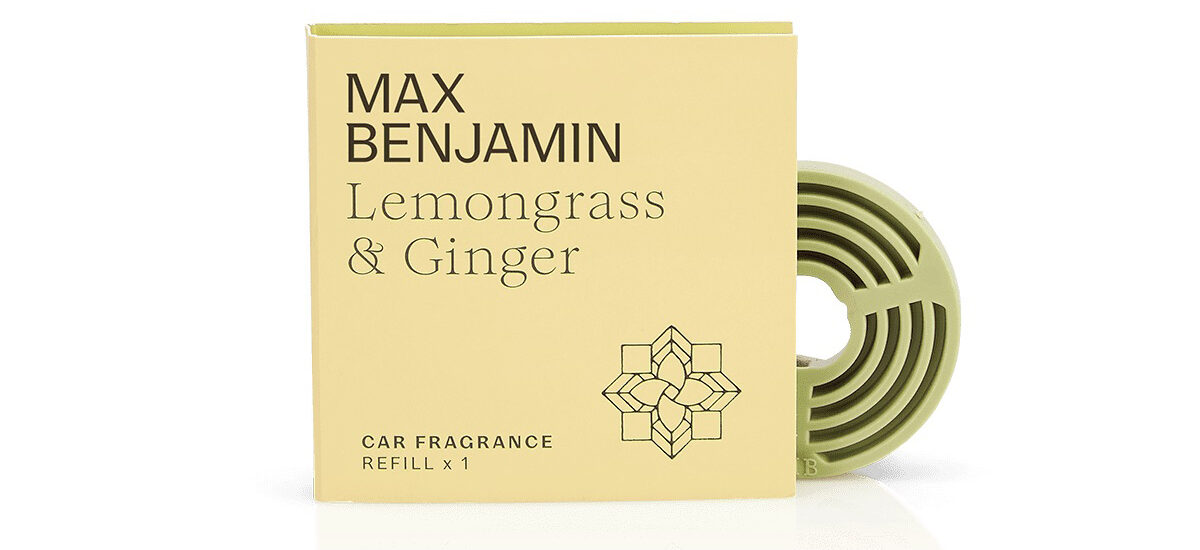 MAX BENJAMIN náhradná náplň do auto-difuzéra LEMONGRASS&GINGER