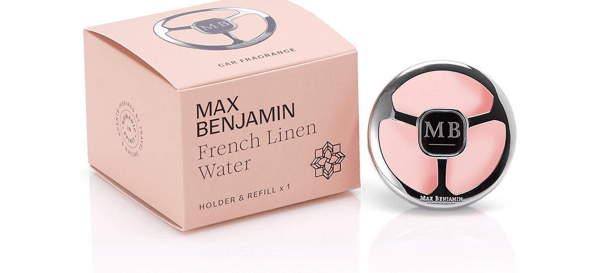 MAX BENJAMIN CAR DIFUSSER FRENCH LINEN WATER