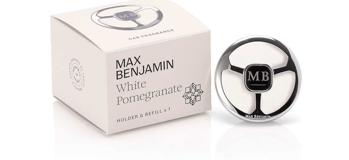 MAX BENJAMIN CAR DIFUSSER WHITE POMEGRANATE