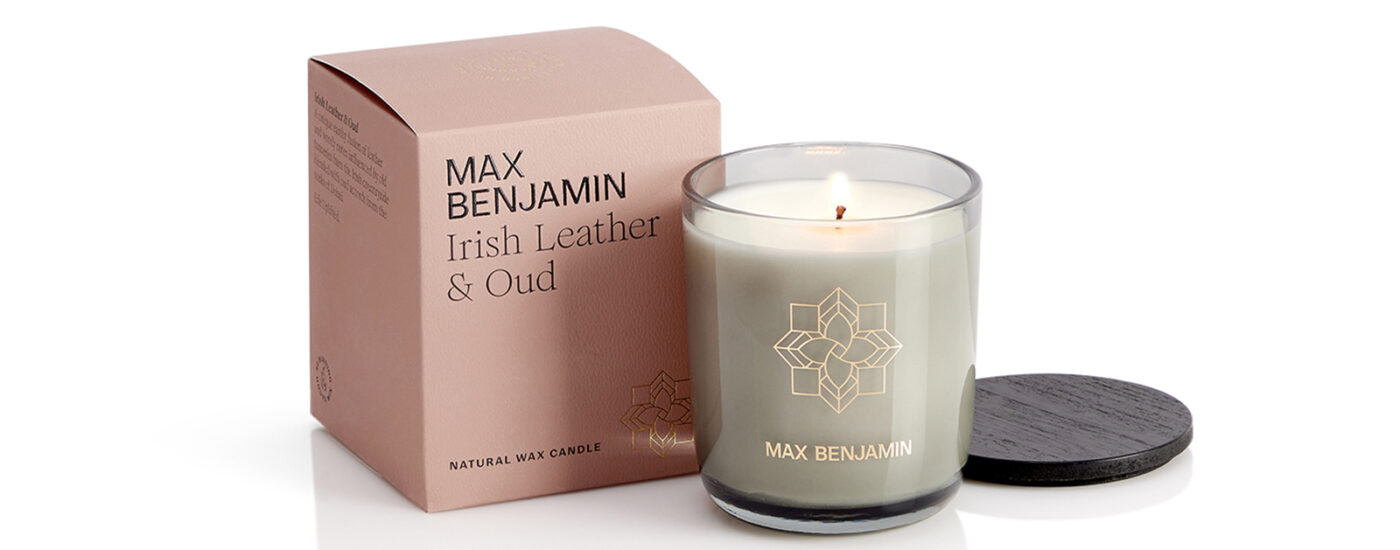 MAX BENJAMIN SVIEČKA IRISH LEATHER&OUD