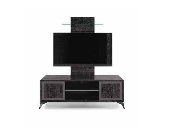 TV-skrinka a TV-panel s LED osvetlením z kolekcie KRYSTAL