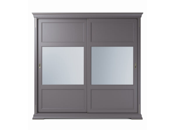 2-dverová šatníková skriňa MILANO so zrkadlami vo farbe PM1B.