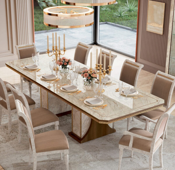 Luxusný jedálenský stôl so stoličkami ROMANTIKA