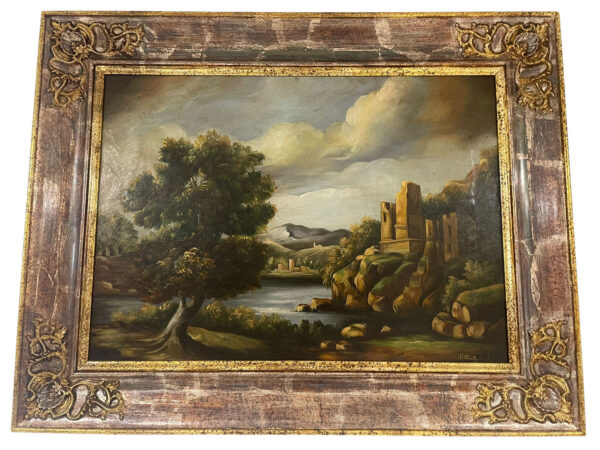 Klasická olejomaľba AF Ruderi 70 x 90 cm